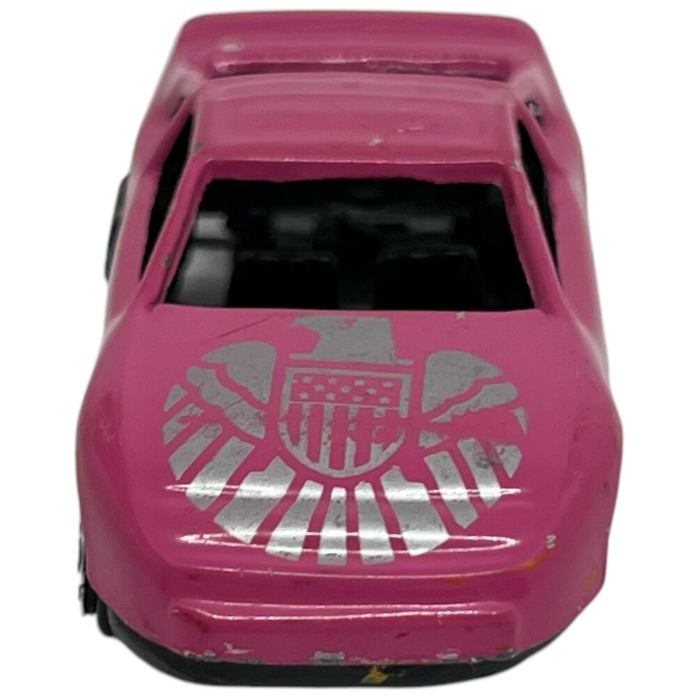 Pink Diecast Toy Car with Silver Eagle Decal